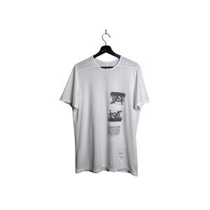 Rick Owens SS20 Graphic Longline T Shirt Chalk White Black